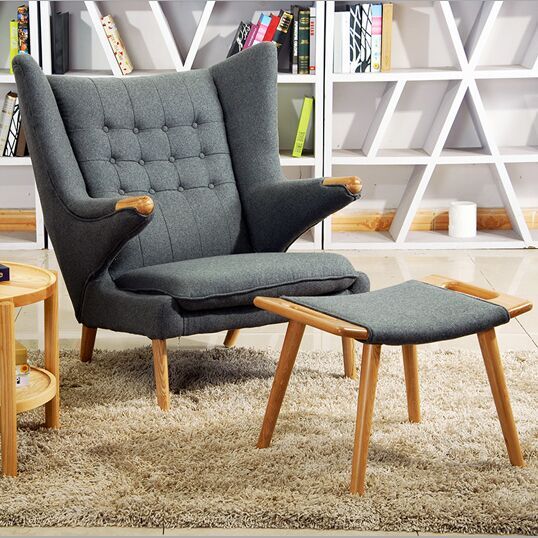 Papa Bear Armchair and Ottoman