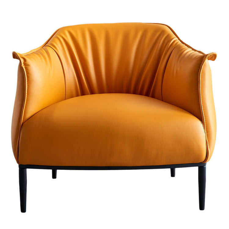 Venetian Lobby Single Italian Half-Leather Armchair