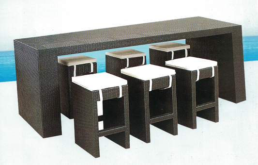 Hanging Garden 7-Piece Outdoor Bar Table and Stools Set