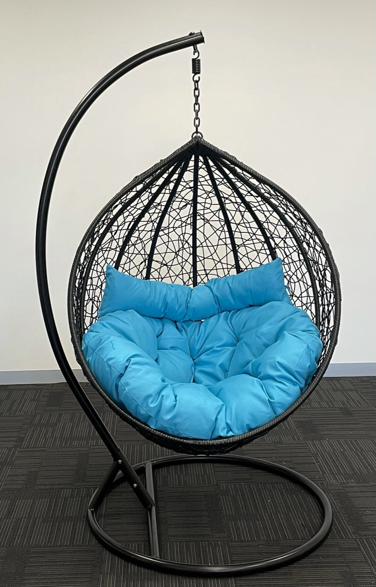 Sunny Side Up Hanging Egg Chair with X LARGE Cushion (X LARGE)