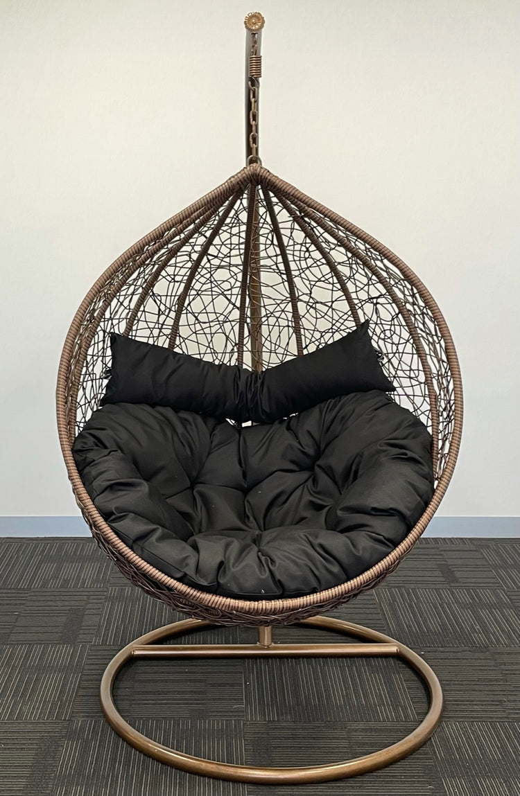 Sunny Side Up Hanging Egg Chair with X LARGE Cushion (X LARGE)