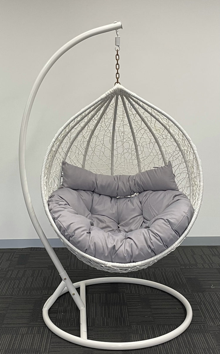 Sunny Side Up Hanging Egg Chair with X LARGE Cushion (X LARGE)