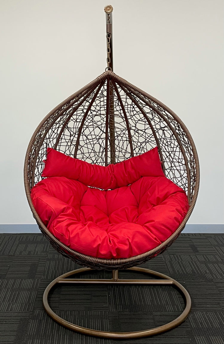 Sunny Side Up Hanging Egg Chair with X LARGE Cushion (X LARGE)