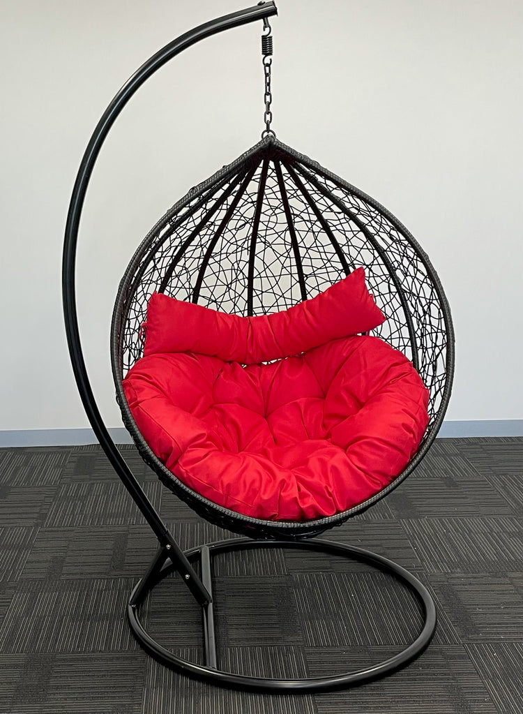 Sunny Side Up Hanging Egg Chair with X LARGE Cushion (X LARGE)