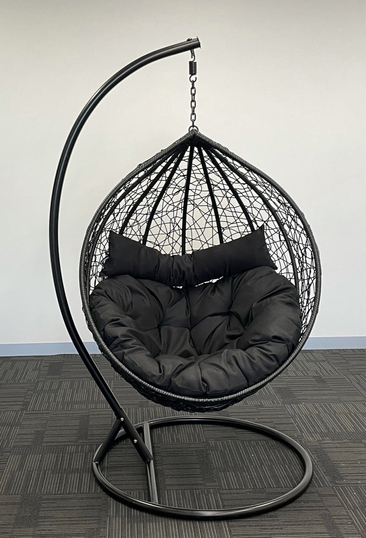 Sunny Side Up Hanging Egg Chair with X LARGE Cushion (X LARGE)