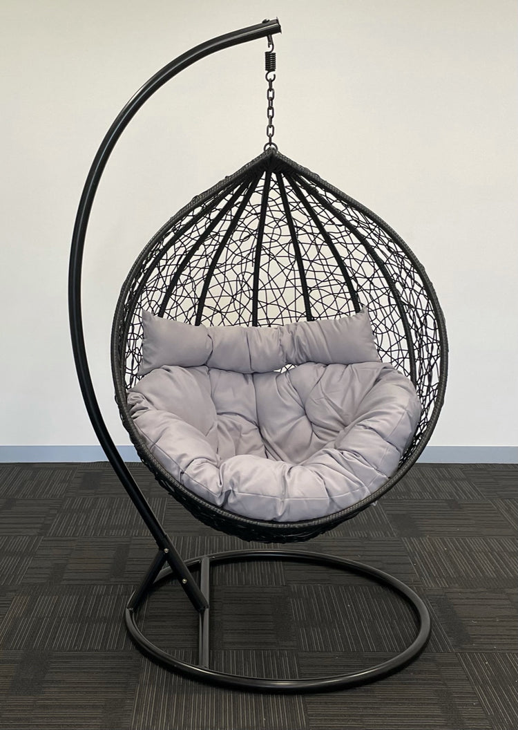 Sunny Side Up Hanging Egg Chair with X LARGE Cushion (X LARGE)