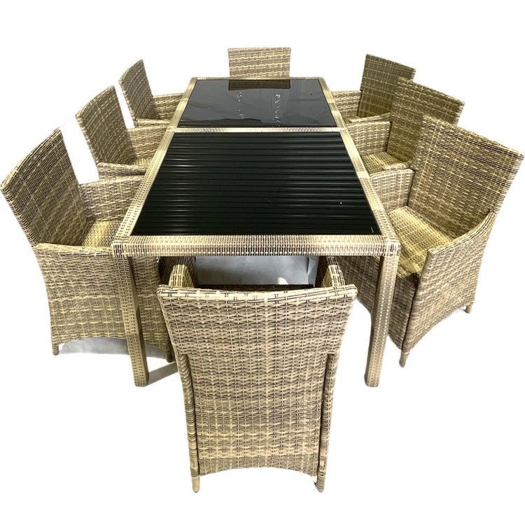 Summer Evening 8-Seat Large Outdoor Dining Set