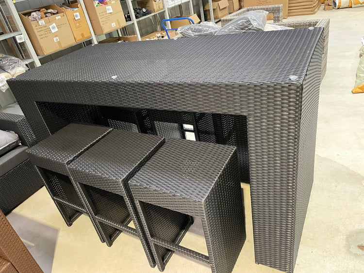 Hanging Garden 7-Piece Outdoor Bar Table and Stools Set