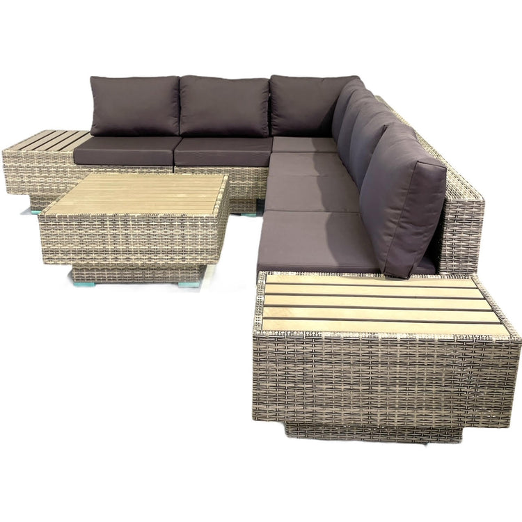 Autumn Sunset 7-Piece Outdoor Modular Lounge Set
