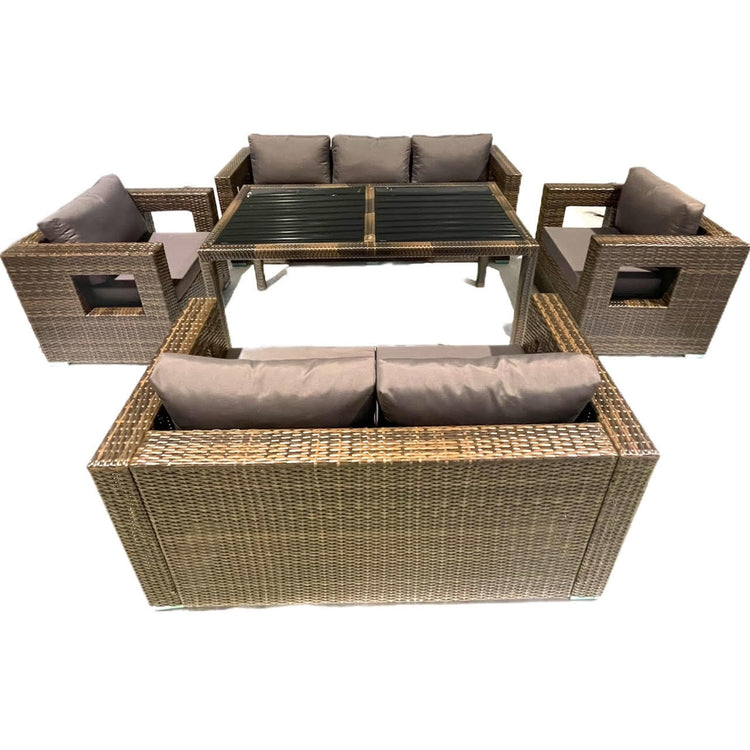 LILA - Outdoor Furniture set 7 seats with Dining Table
