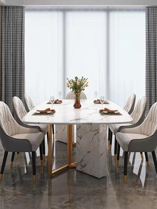 White Marble Dining Table - Model 706