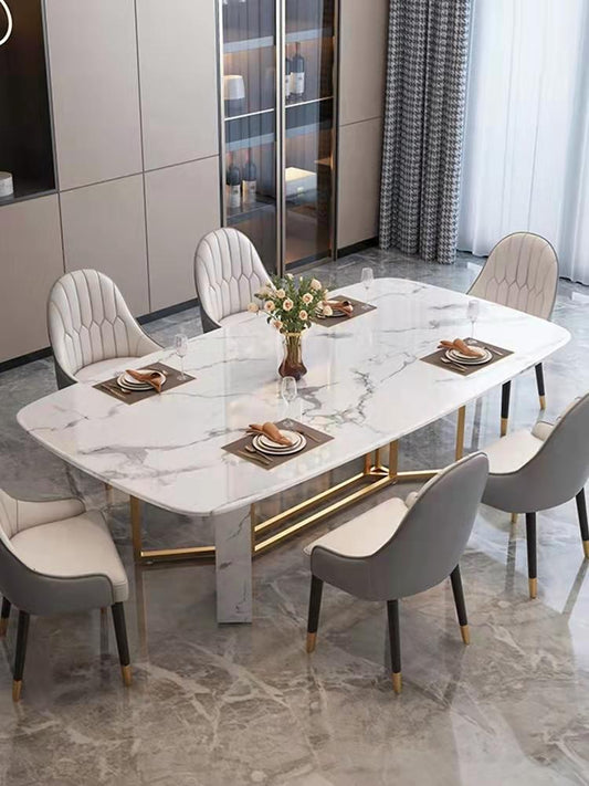 White Marble Dining Table - Model 706