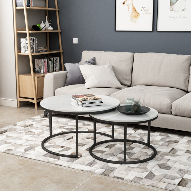 Milanese Cafe Coffee Table Set (Round Base)