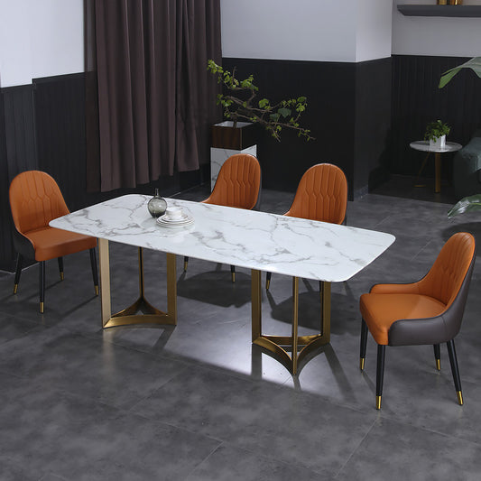 White Marble Dining Table - Model 707