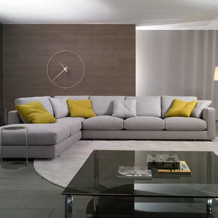 Contemporary Comfort Modern Family L-Shaped Sofa