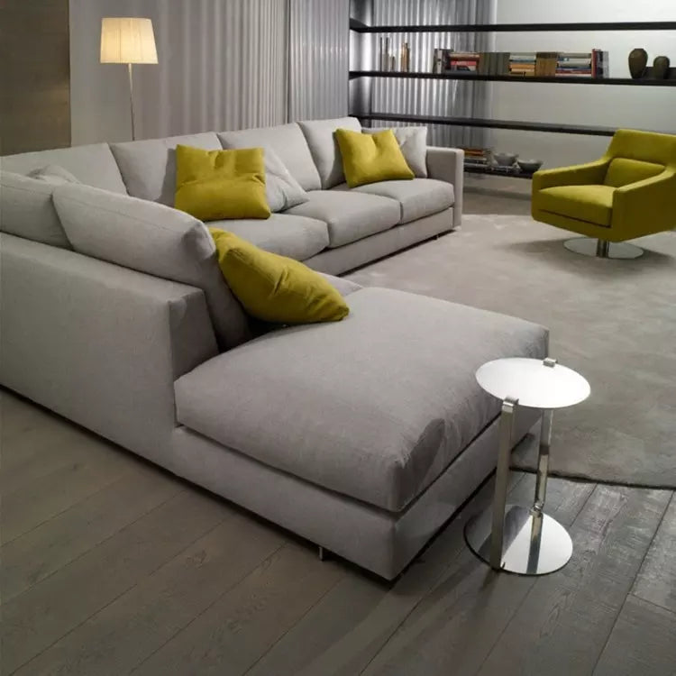 Contemporary Comfort Modern Family L-Shaped Sofa