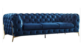 Nandi Velvet Sofa Set