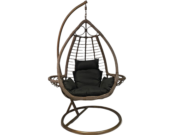 Sunny Side Up Brown Hanging Egg Chair LARGE