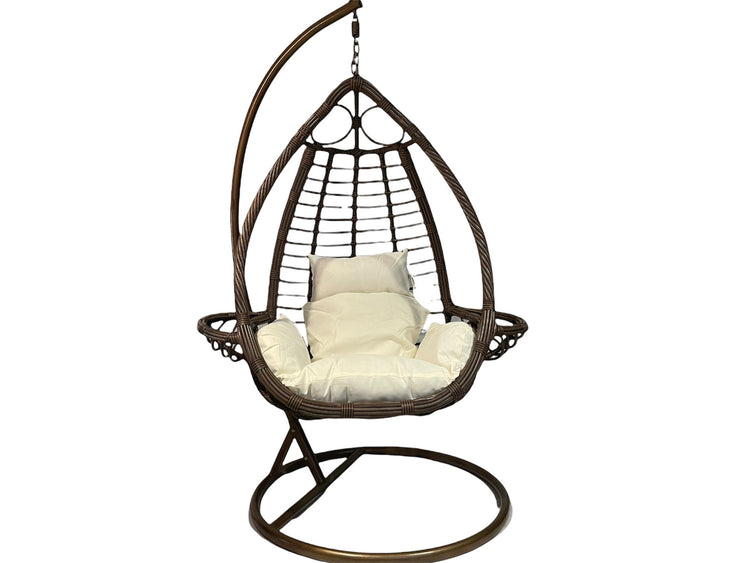 Sunny Side Up Brown Hanging Egg Chair LARGE