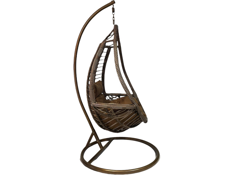 Sunny Side Up Brown Hanging Egg Chair LARGE