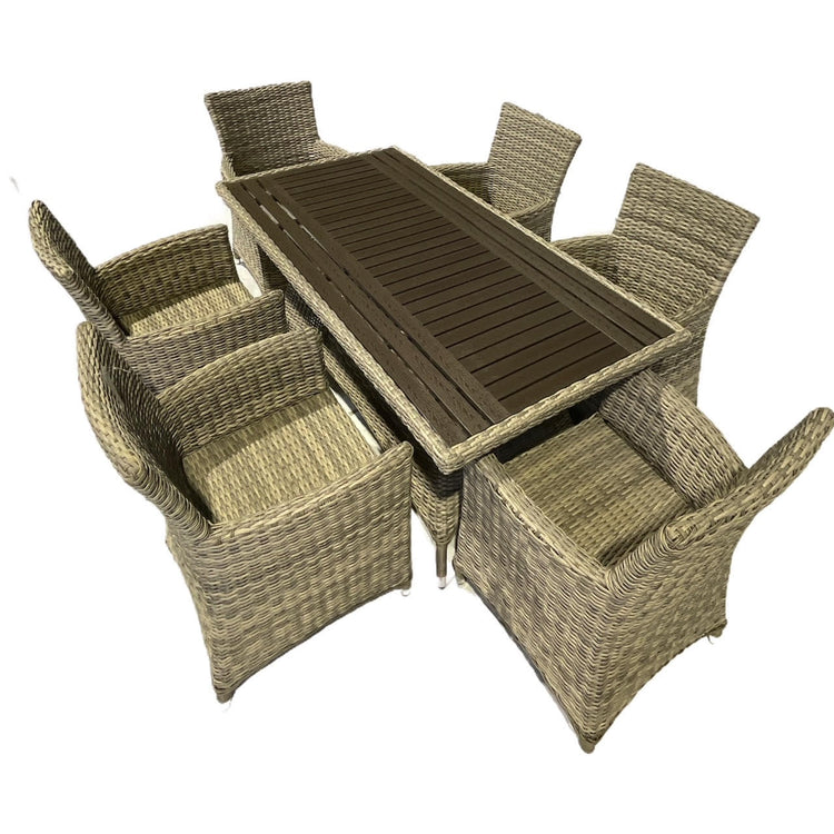 Summer Evening 6-Seat Luxury Outdoor Dining Set