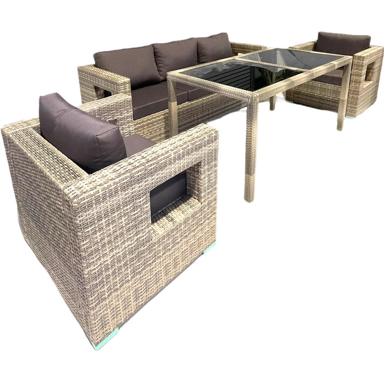 LILA - Outdoor Furniture set 5 seats with Dinning Table