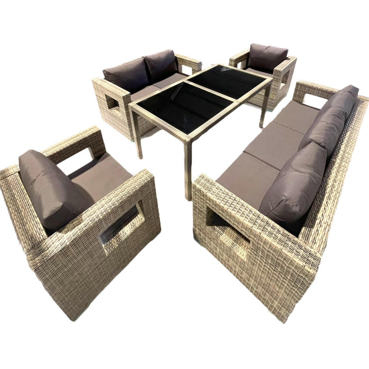 LILA - Outdoor Furniture set 7 seats with Dining Table